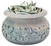 Floral Carved Incense Smoke Pot