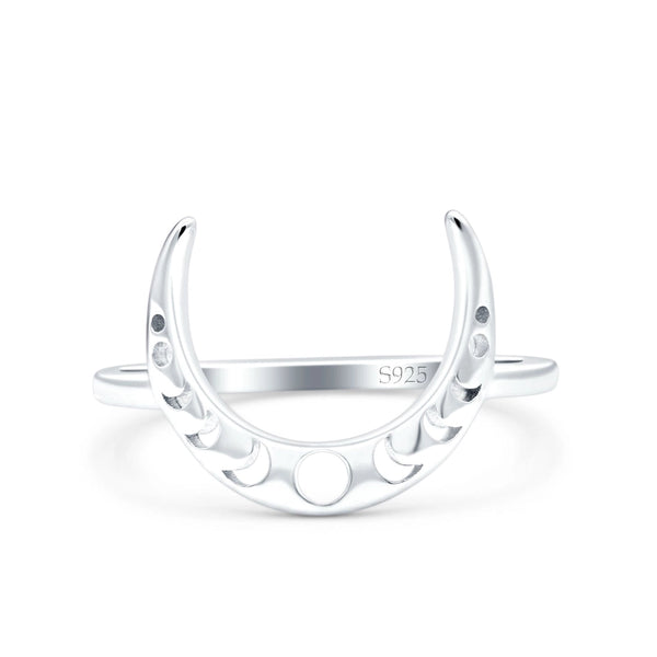 Crescent Moon Phase Ring
