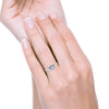 Moonstone Triple Moon Ring