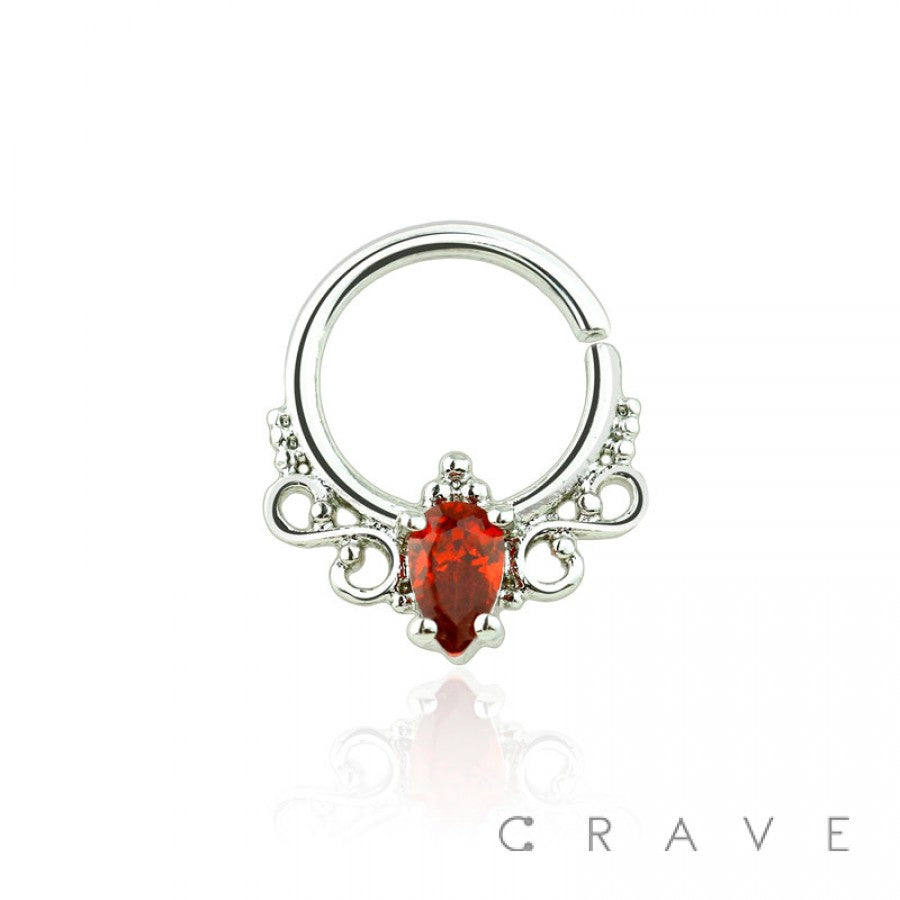Royal Ruby CZ Septum