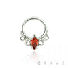 Royal Ruby CZ Septum