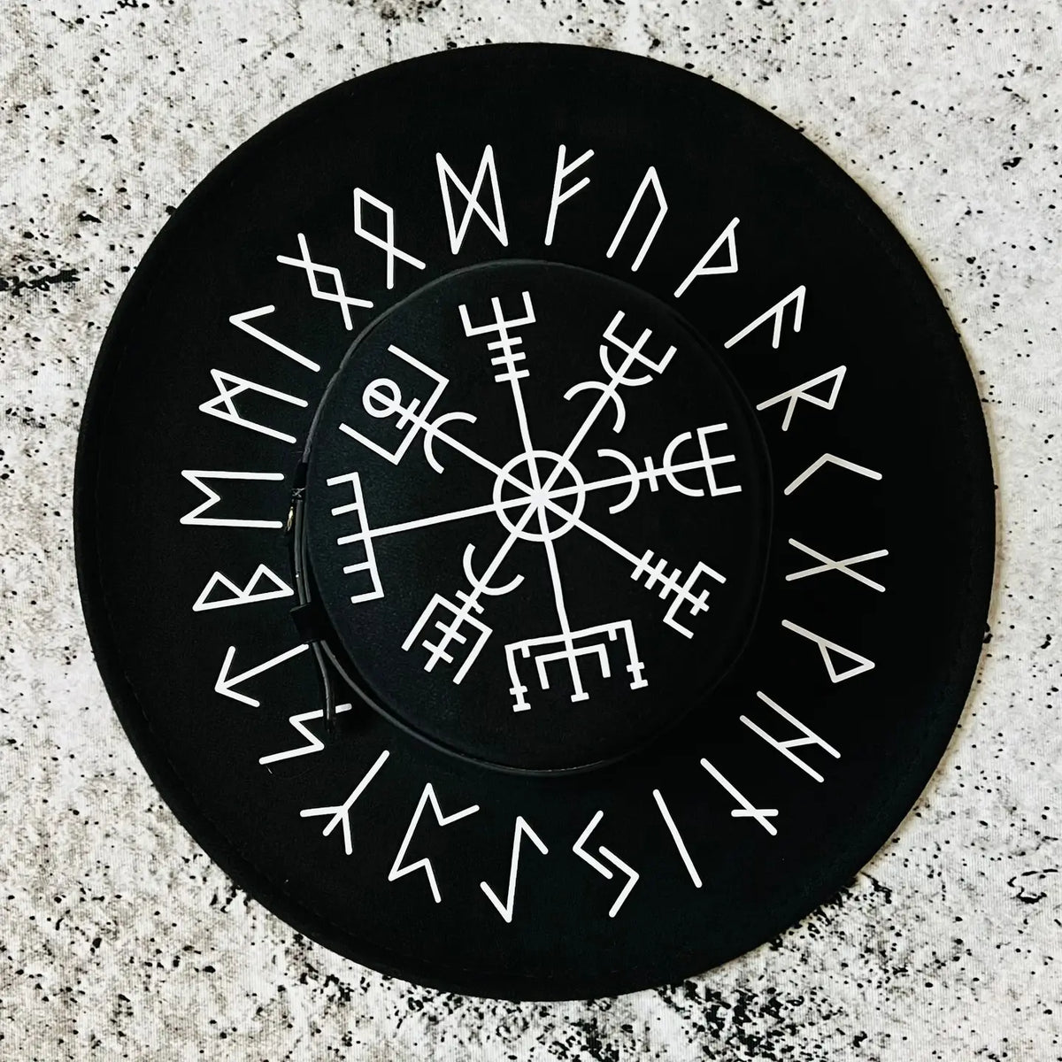 Viking Runes Wide Brim