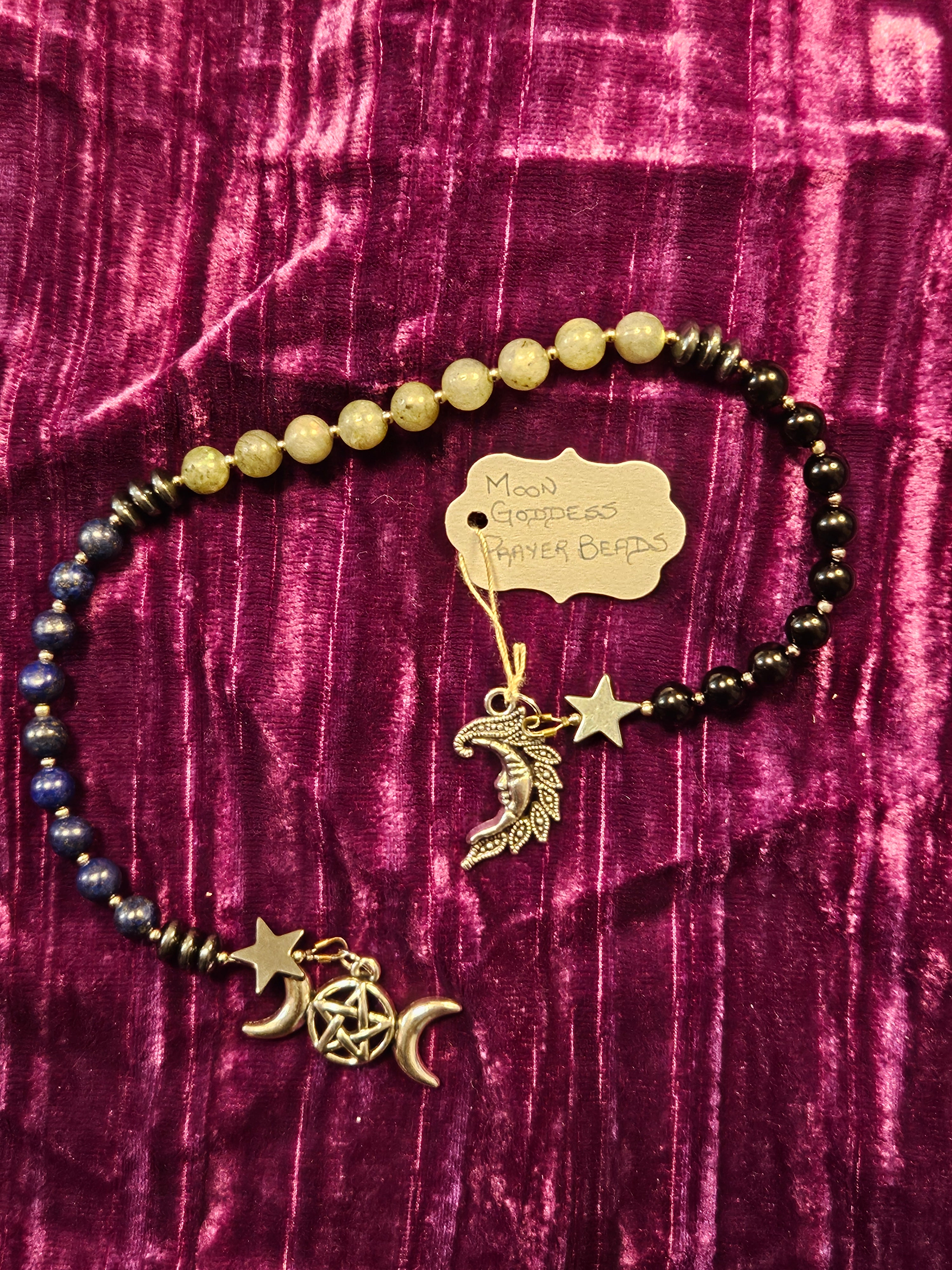 Moon Goddess Prayer Beads