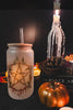 Yule Pentacle Glass Can
