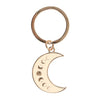 Moon Phase Crescent Moon Key Chain