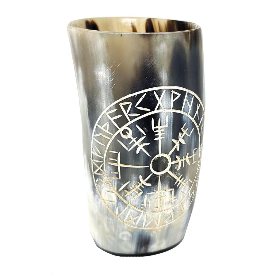 Horn Cup Carved