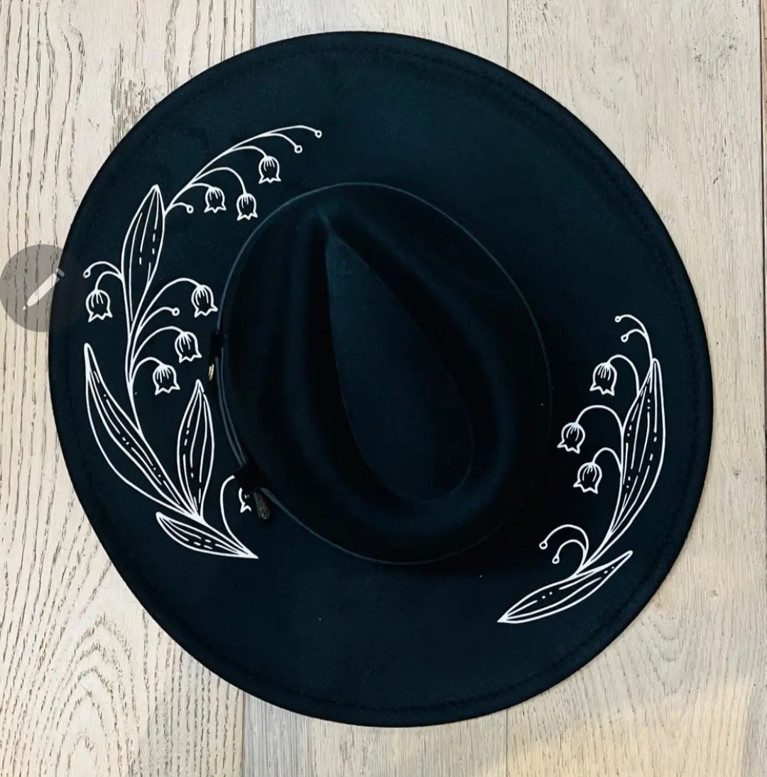 Lily of the Valley Under Brim Hat