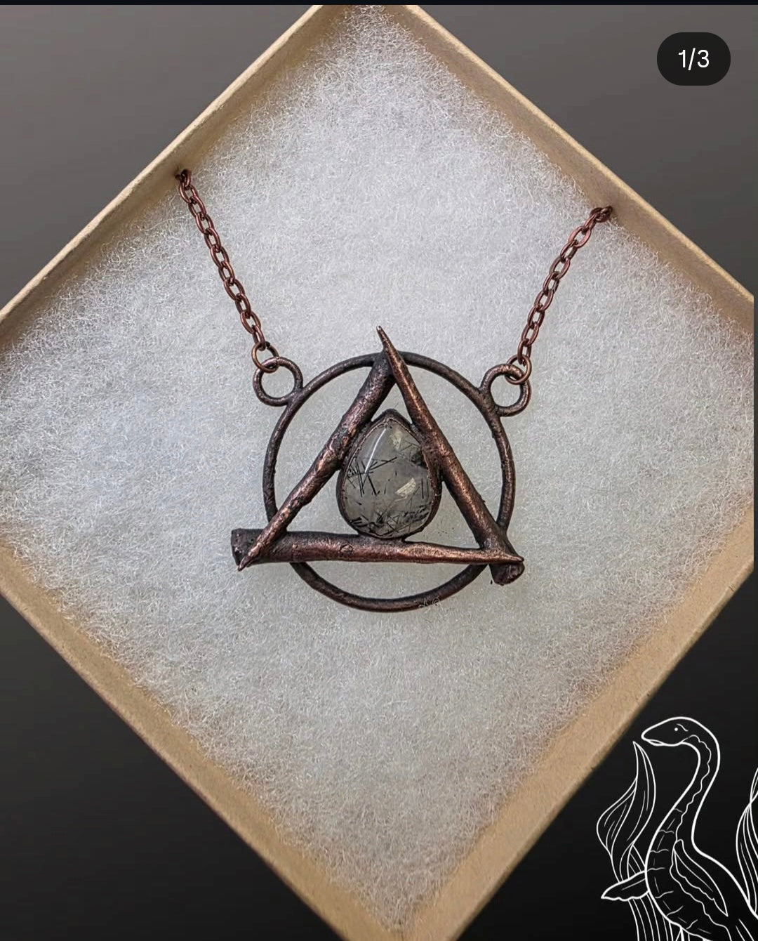 Hawthorn & Tourmalited Quartz Necklace