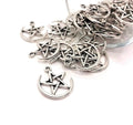 Crescent Moon Pentacle Charm