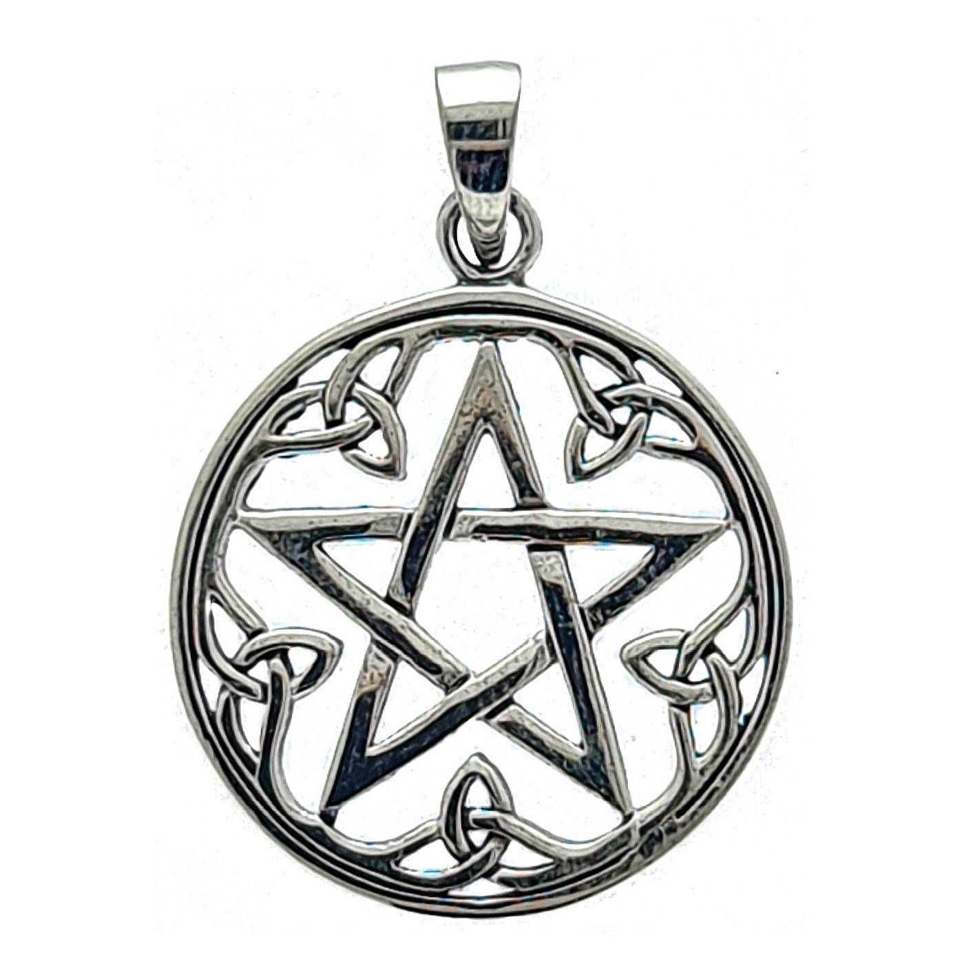 Sterling Silver Celtic Knot Banshee Guardian Pentacle Ring Sterling Silver Celtic Knot Banshee Guardian Pentacle Ring