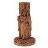 Candle Holder Goddess Wood Finish