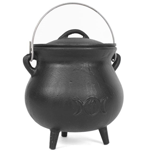 Triple Moon Pot Belly Cauldron