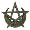 Crescent Moon Pentacle Stone Finish