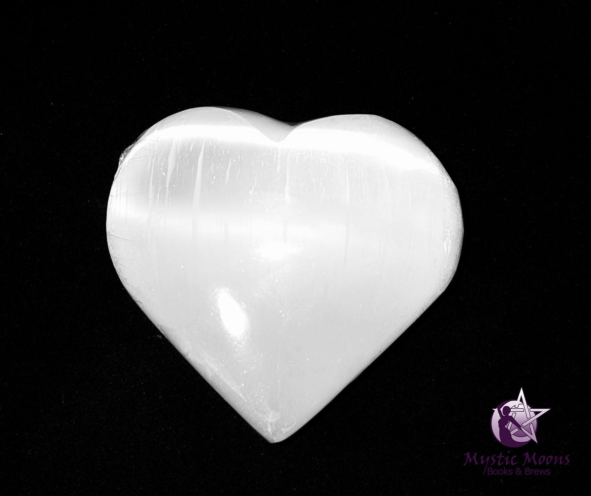 Selenite Heart Large