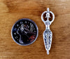 Goddess Connector Antique Silver Tone Charm