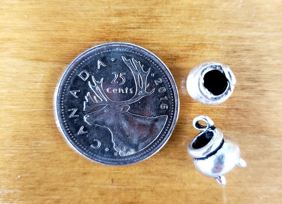 Cauldron Antique Silver Tone Charm