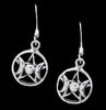 Triple Moon Pentacle Dangle
