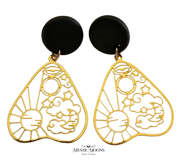 Planchette Sun & Moon Dangles