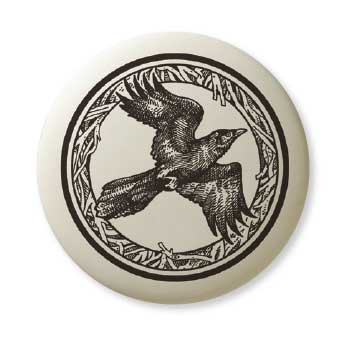 Raven Pottery Pendant