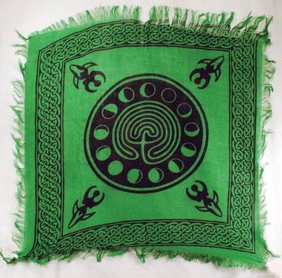 Labyrinth Green Altar Cloth