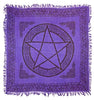 Purple Pentacle Celtic knot Altar Cloth
