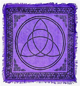 Purple Triquetra Altar Cloth