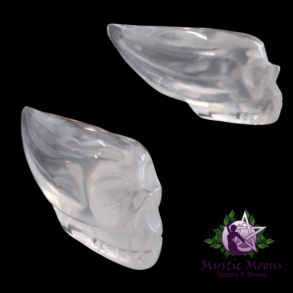 Clear Quartz Alien Skull