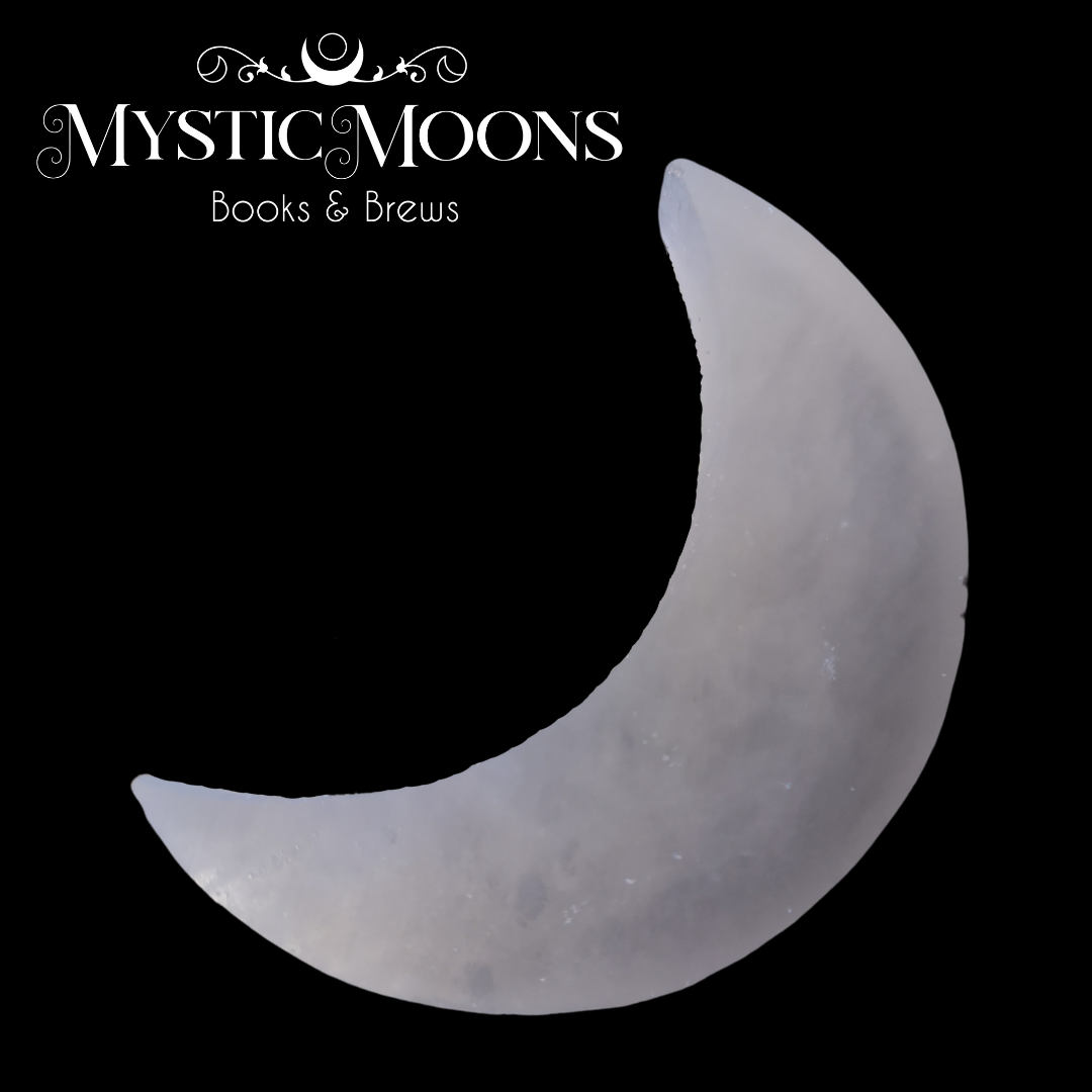 Selenite Crescent Moon Mini