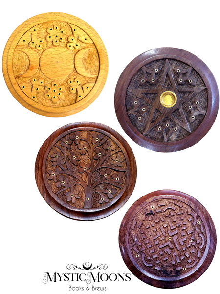 Wooden Incense Plate