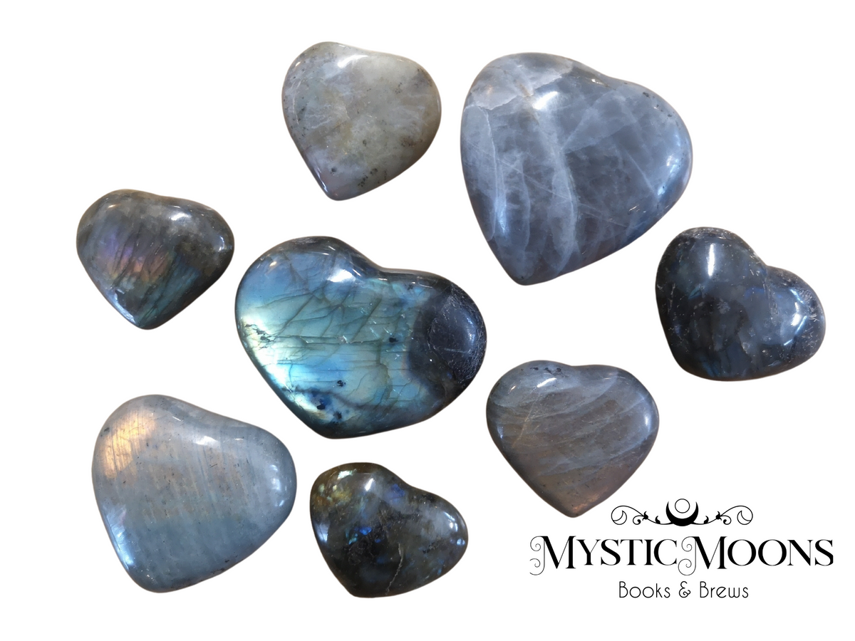 Labradorite Hearts