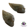 Green Calcite Alien Skull
