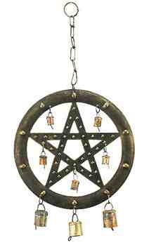 Pentacle Wind Chime (Metal)