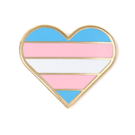 Trans Pride Heart Enamel