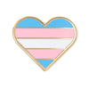 Trans Pride Heart Enamel