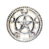 Pentacle Crescent Moon Altar Tile 3"