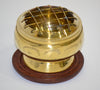 Brass Screen Carved Charcoal