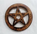 Pentacle Wooden Altar Tile