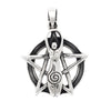 Spiral Goddess in Pentacle Pendant