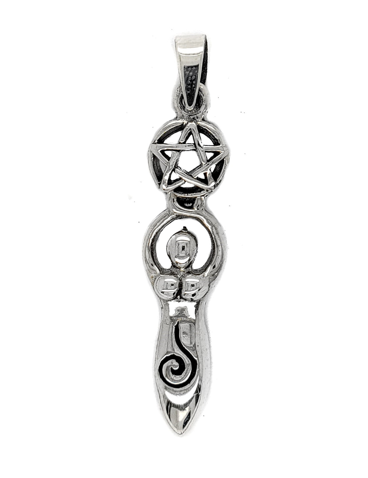 Spiral Goddess w/Pentacle Pendant