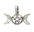 Triple Moon Pentacle Pendant