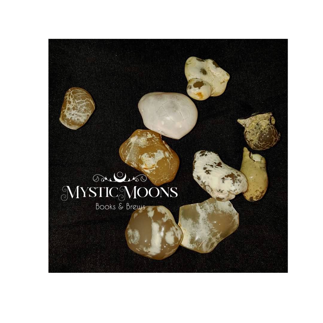 White Snake Skin Agate